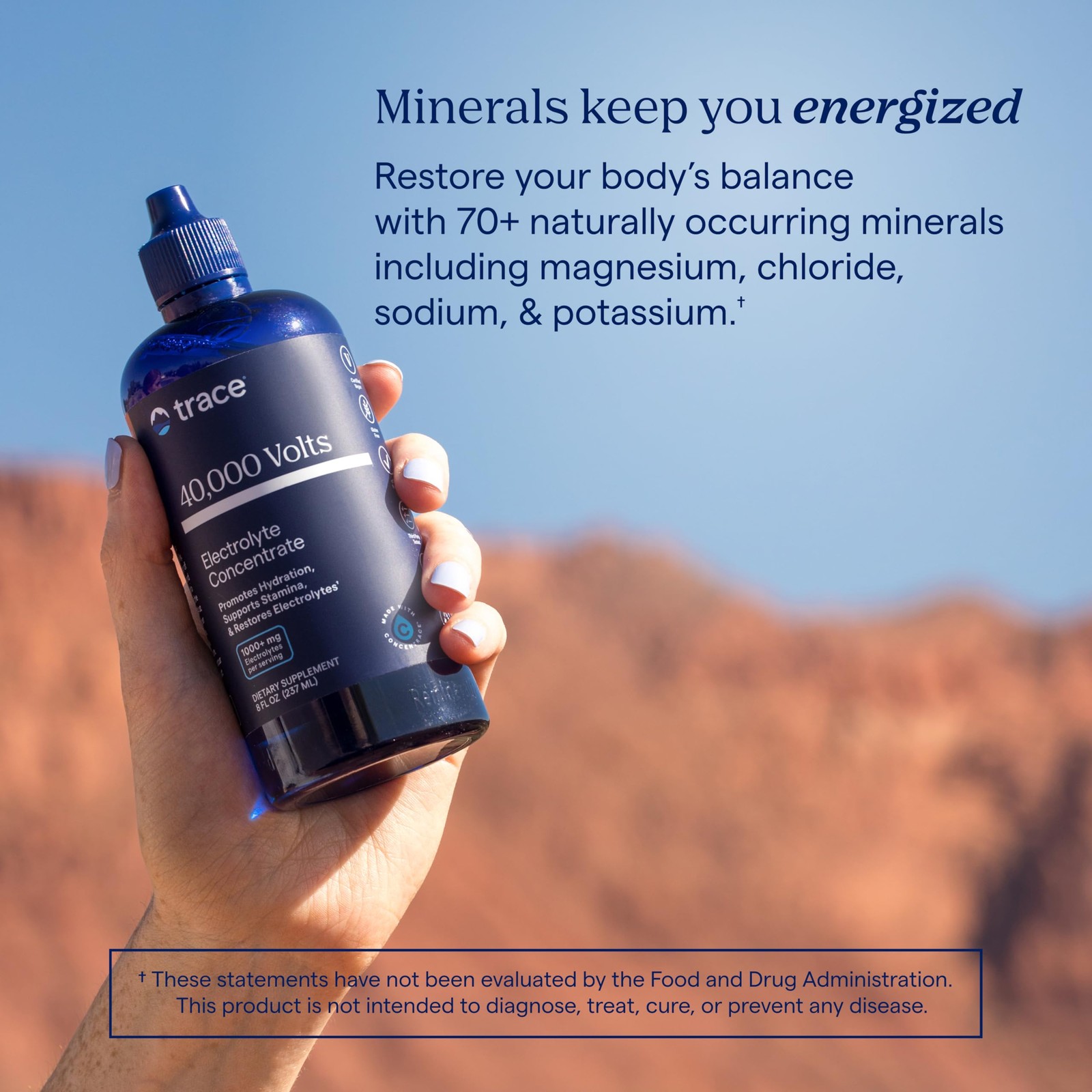 Trace Minerals 40000 Volts – Supports Hydration Energy Muscles Stamina And