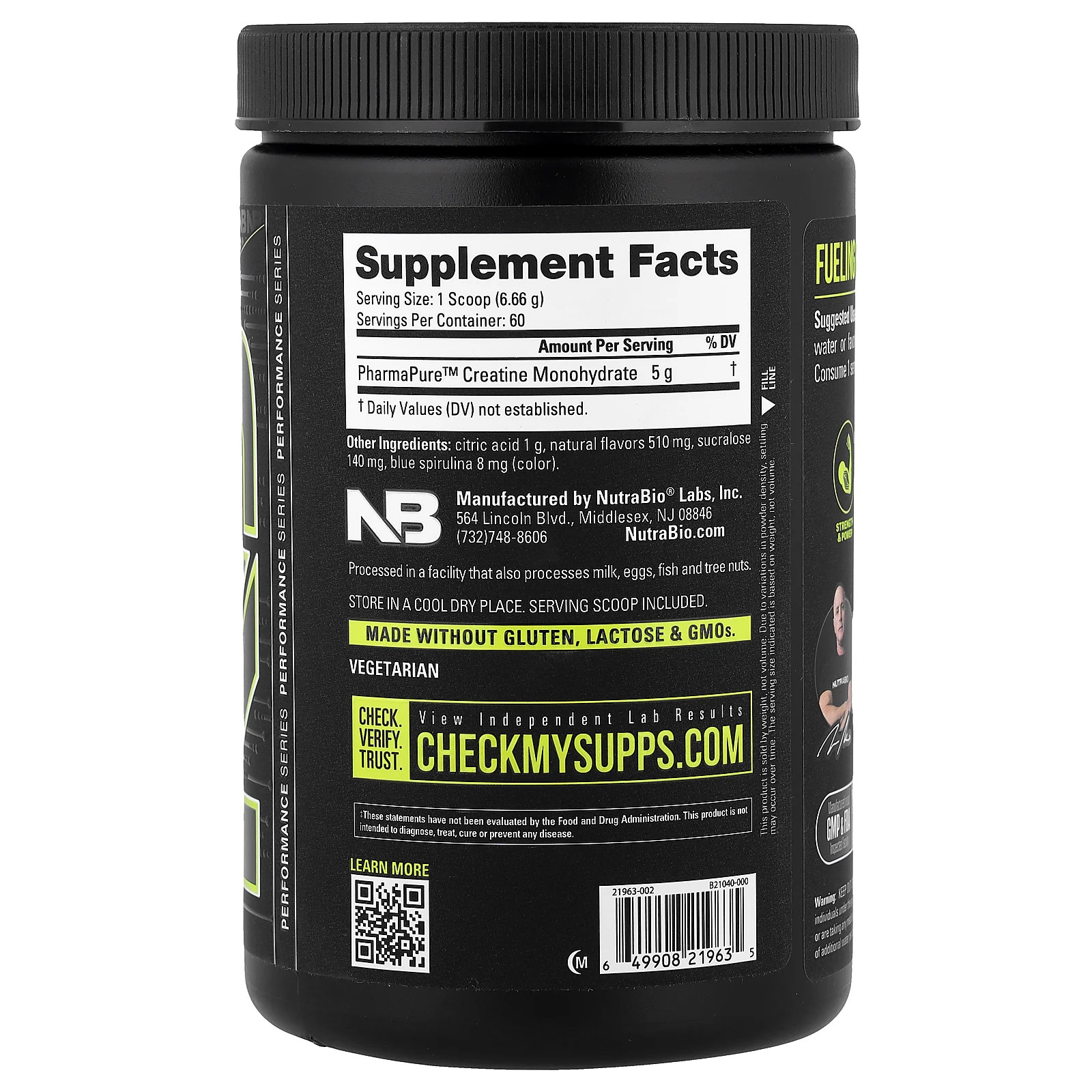 Micronized Creatine Burst, Arctic Blast Blue Raspberry, 0.88 lb (399 g)