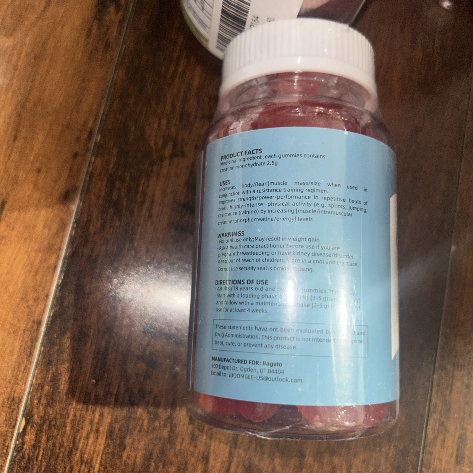 creatine monohydrate gummies {Bageto} 60 Count
