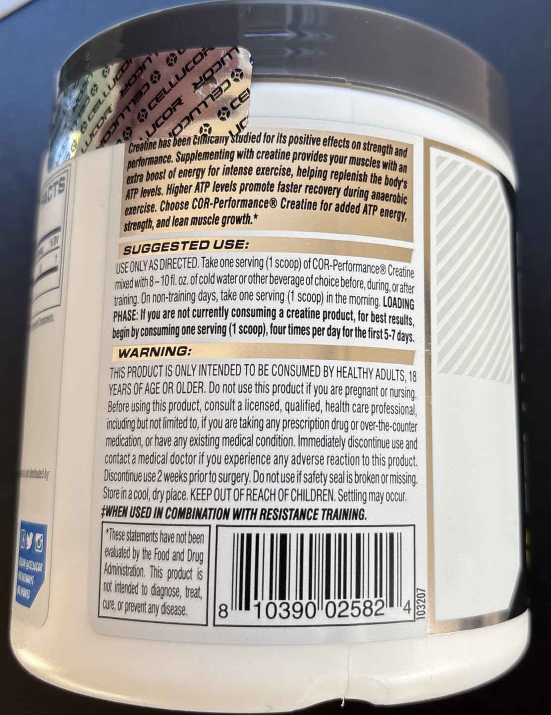 🔥Creatin, COR-Performance® Creatine, Unflavored, 12.69 oz (360 g) EXP 12/2026🔥