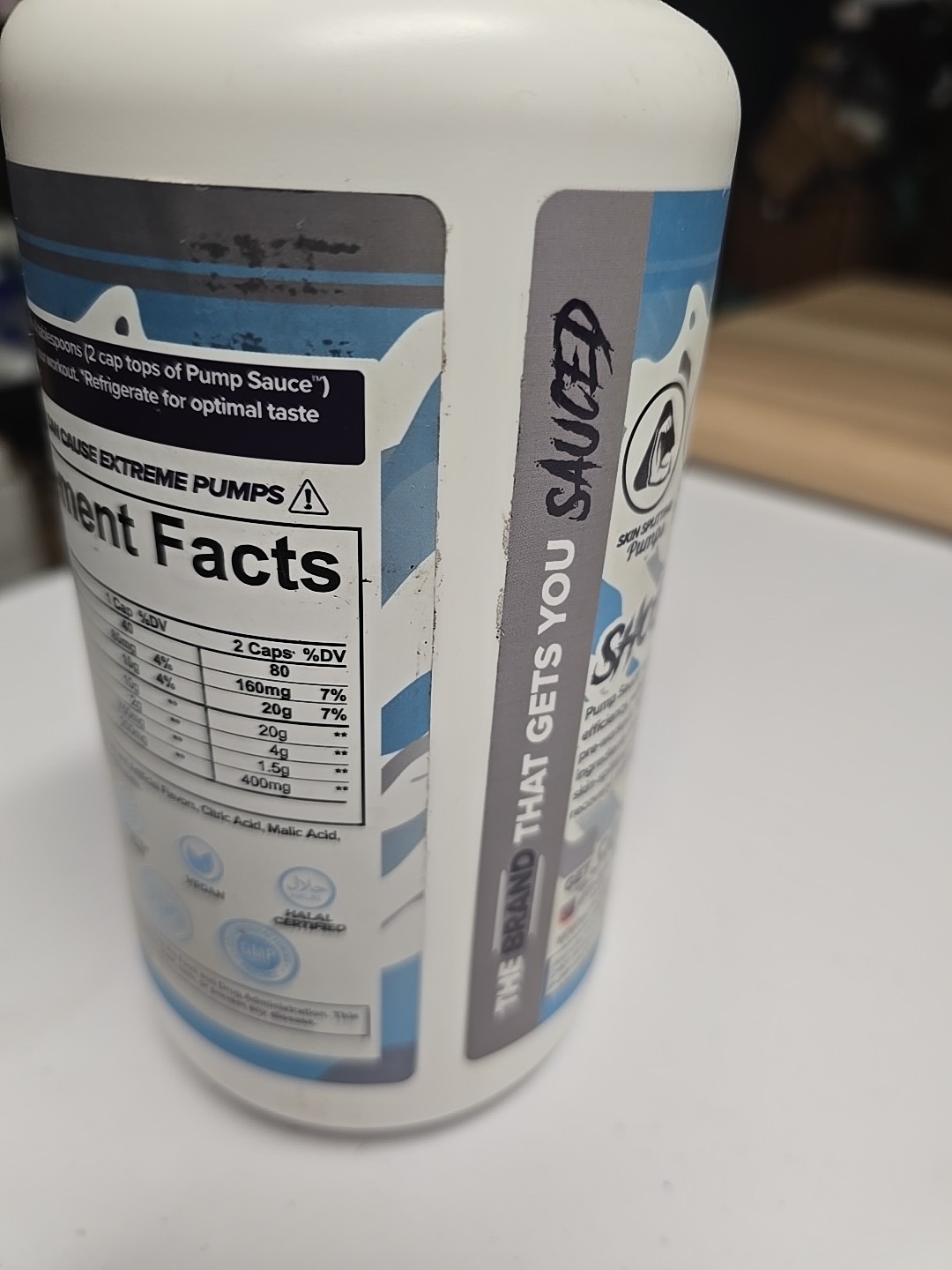 Pre-Workout 32 Oz, White Cherry, No Caffeine, Full Spectrum Liquid, Exp 8/28