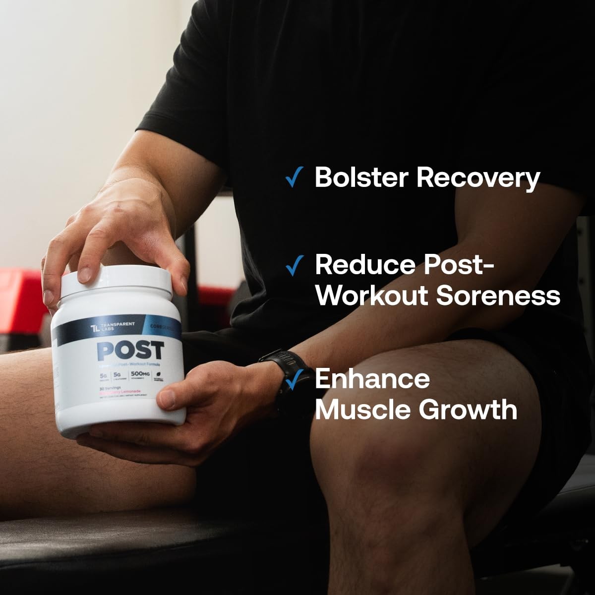 Transparent Labs Post PostWorkout Recovery Muscle Builder with LGlutamine, B…