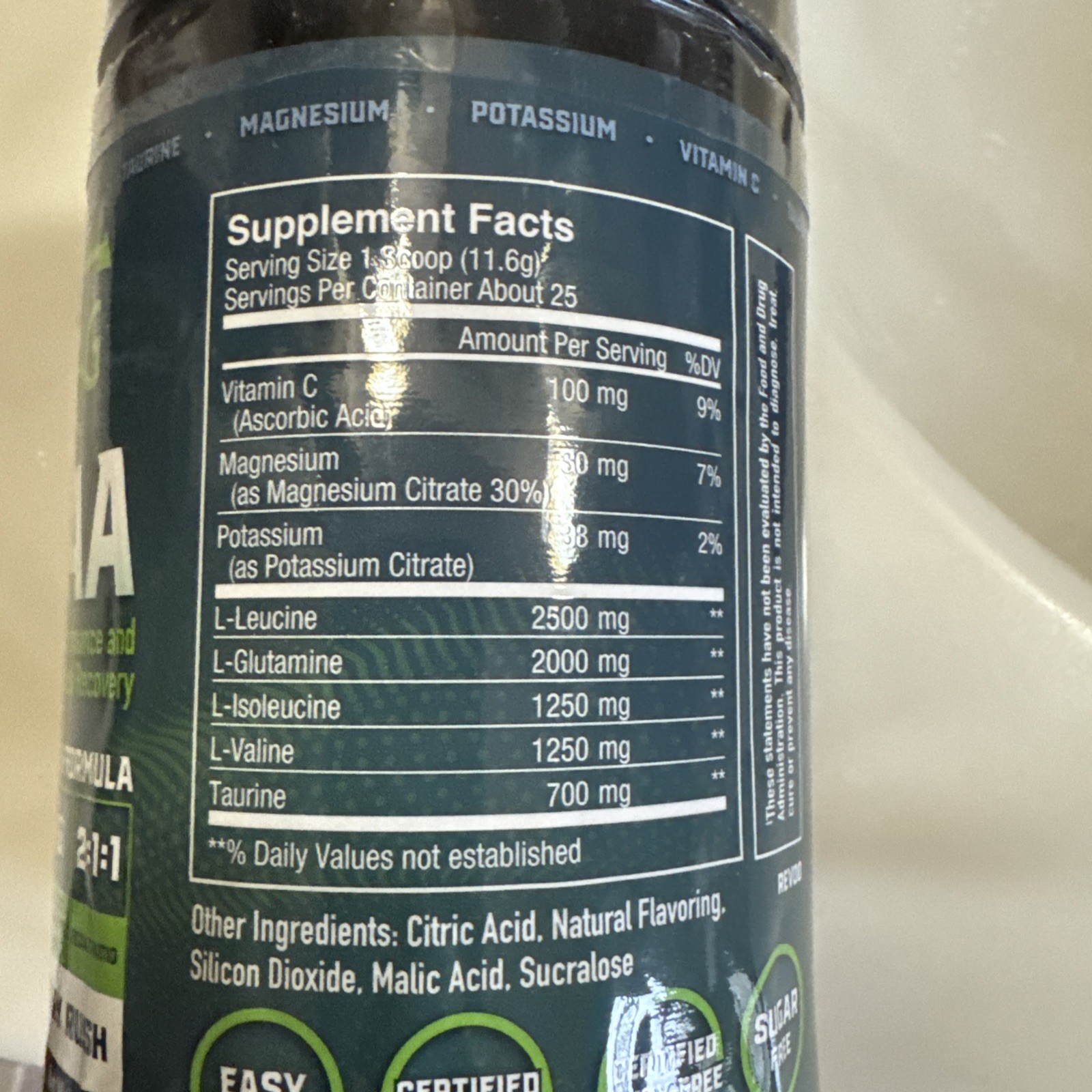 SEALED- Z2G Nutrition BCAA Performance & Recovery , Blue Raz, Powder- 290g