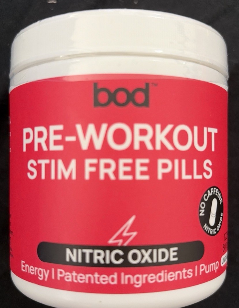 Natural Energy & Endurance Capsules: BOD Pre Workout with Green Tea & Beet Root