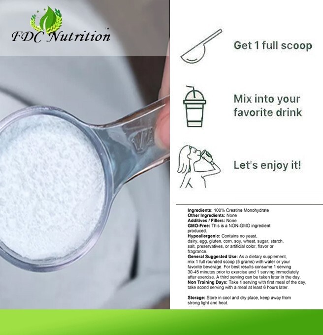 Powerful Creatine Monohydrate 500g (18OZ) , Micronized Pure Powder 100Serving