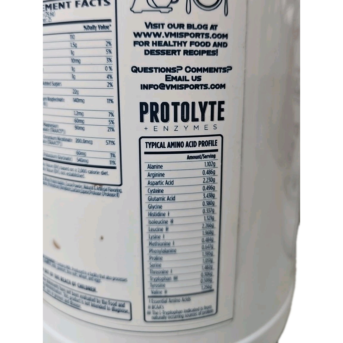 LOT OF 2 VMI Sports® ProtoLyte® 100% Whey Protein Isolate Chocolate Fudge Cookie