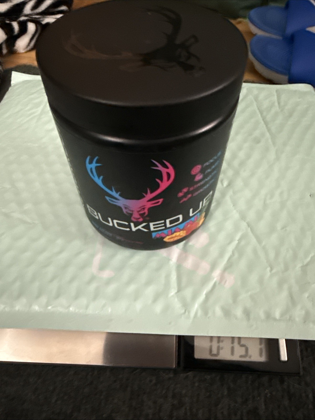 BUCKED UP Pre-Workout – Strawberry/Mango/Pineapple – 11.2oz – Miami