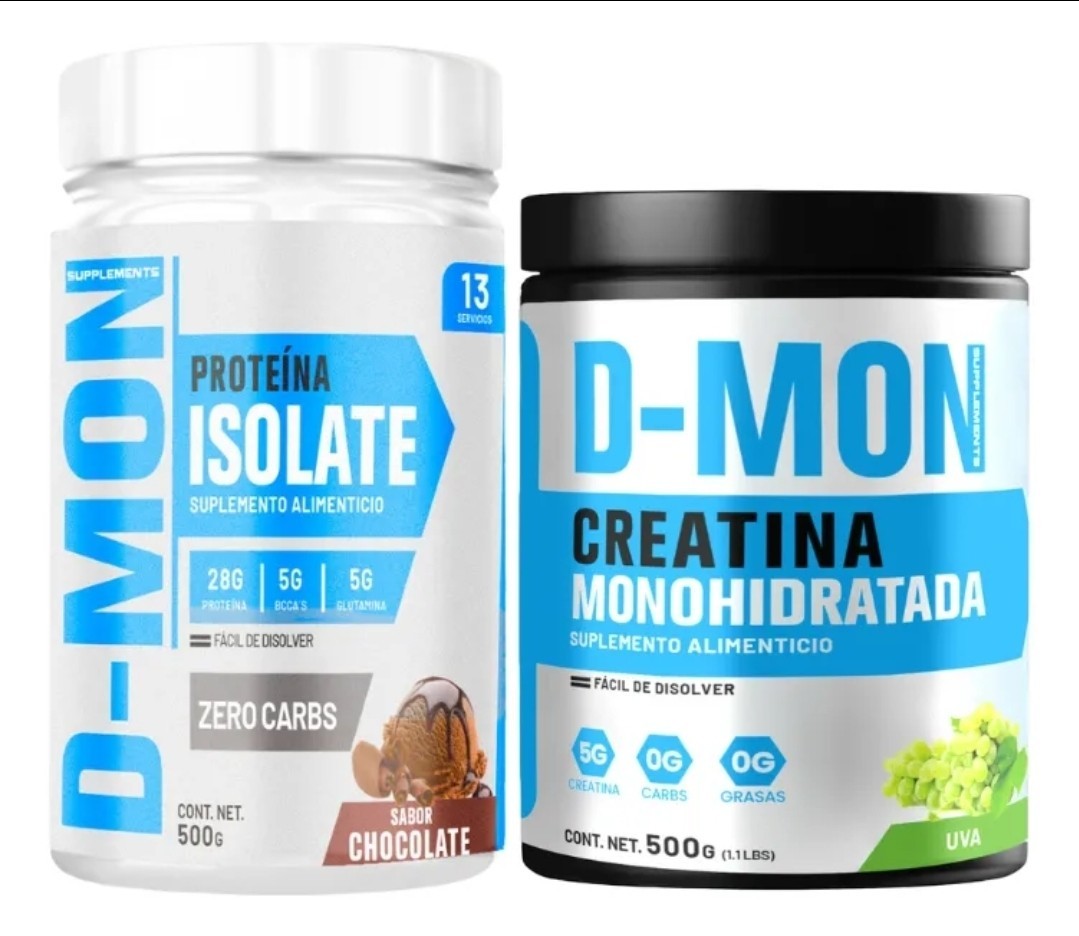 PROTEÍNA D-MON 500 g + CREATINA MONOHIDRATADA D-MON-500G