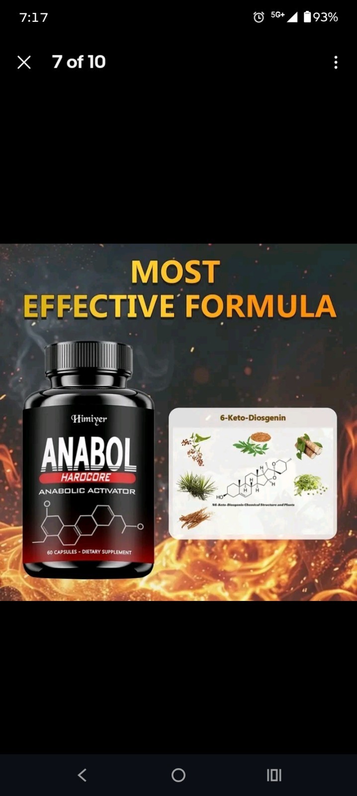 Anabol Hardcore Muscle Builder Mental Clarity 2 Pack Made In the USA FDA