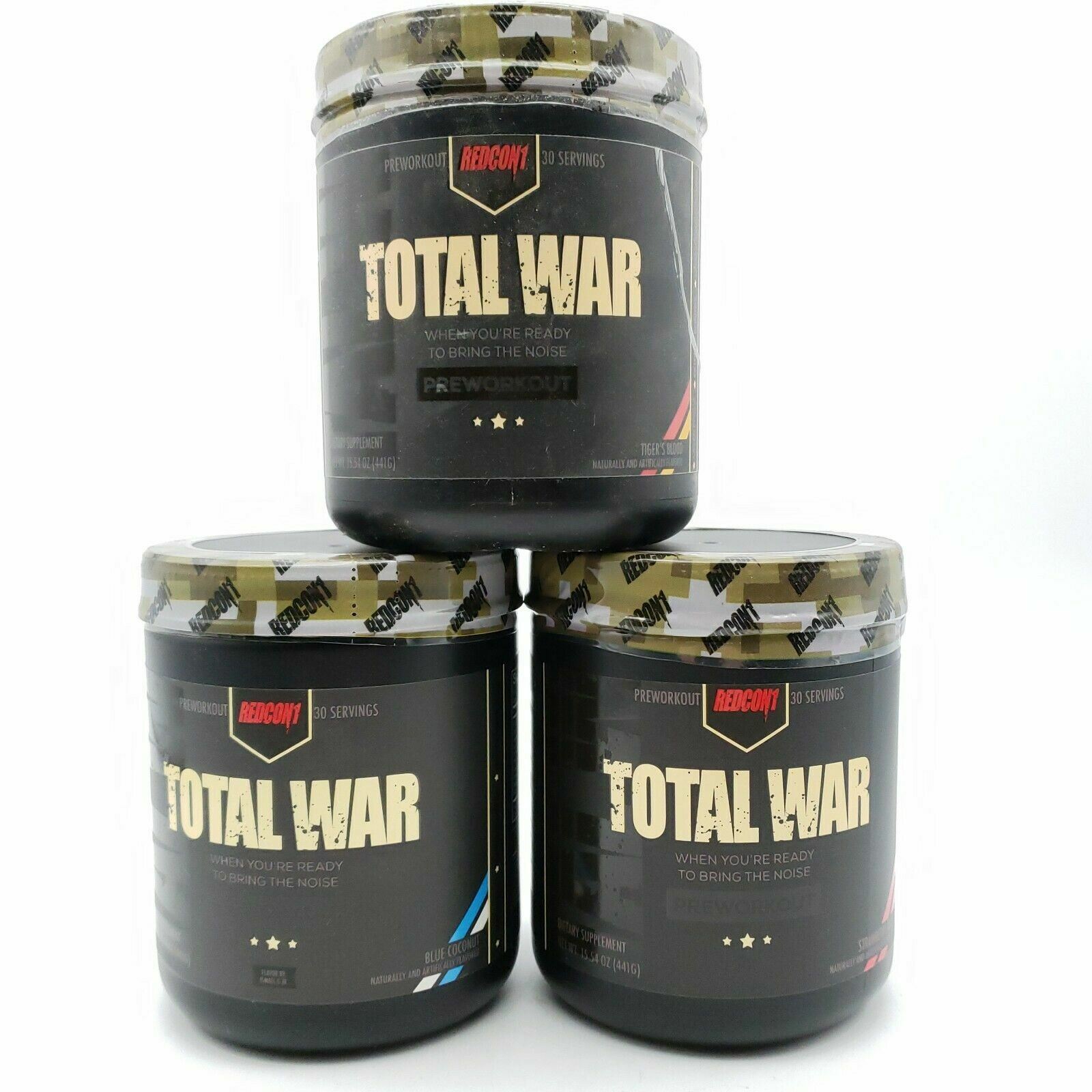 Redcon1 TOTAL WAR Pre-Workout NITRIC OXIDE, 30 Servings – PICK YOUR FLAVOR