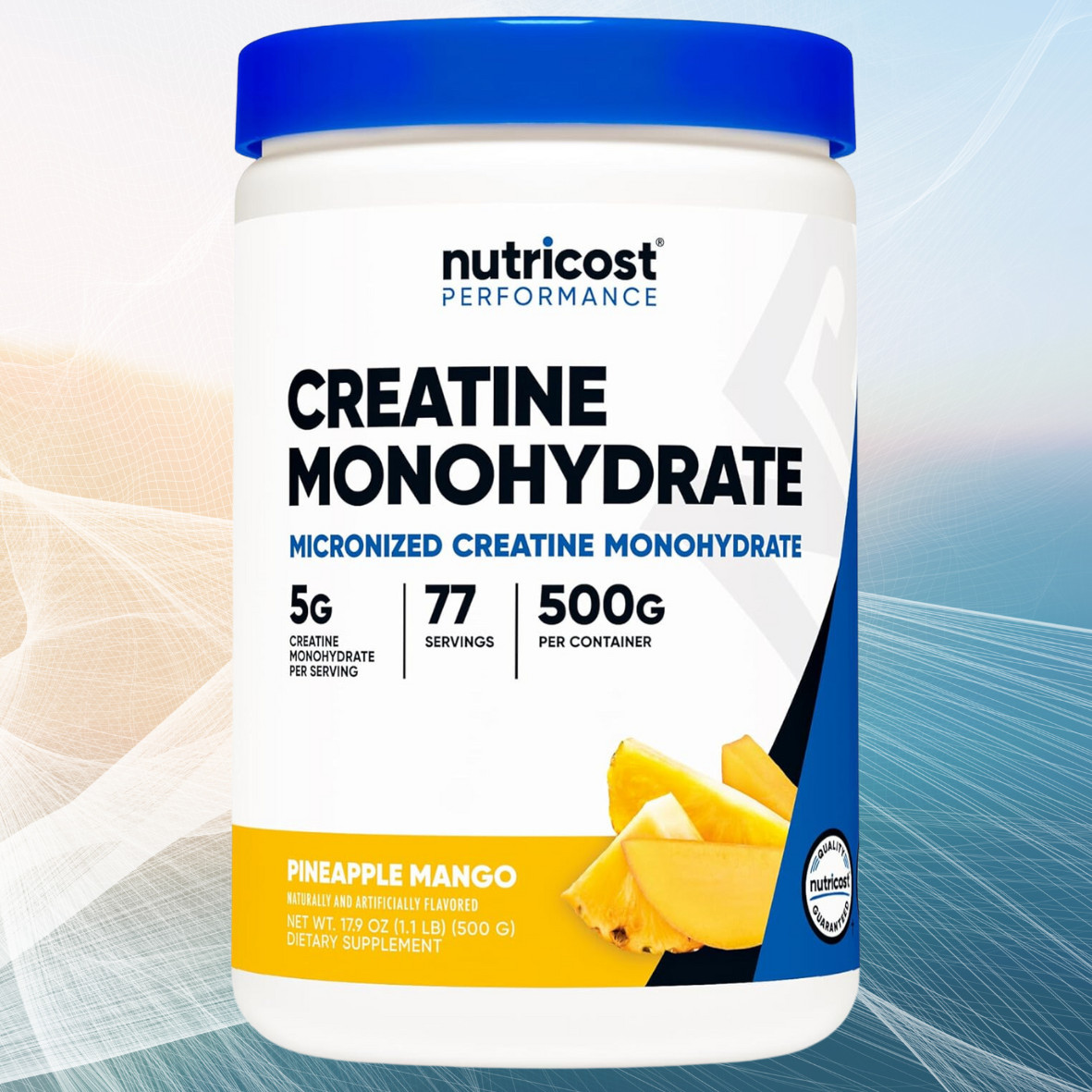 Nutricost Creatine Monohydrate Powder (500G) (Pineapple Mango)