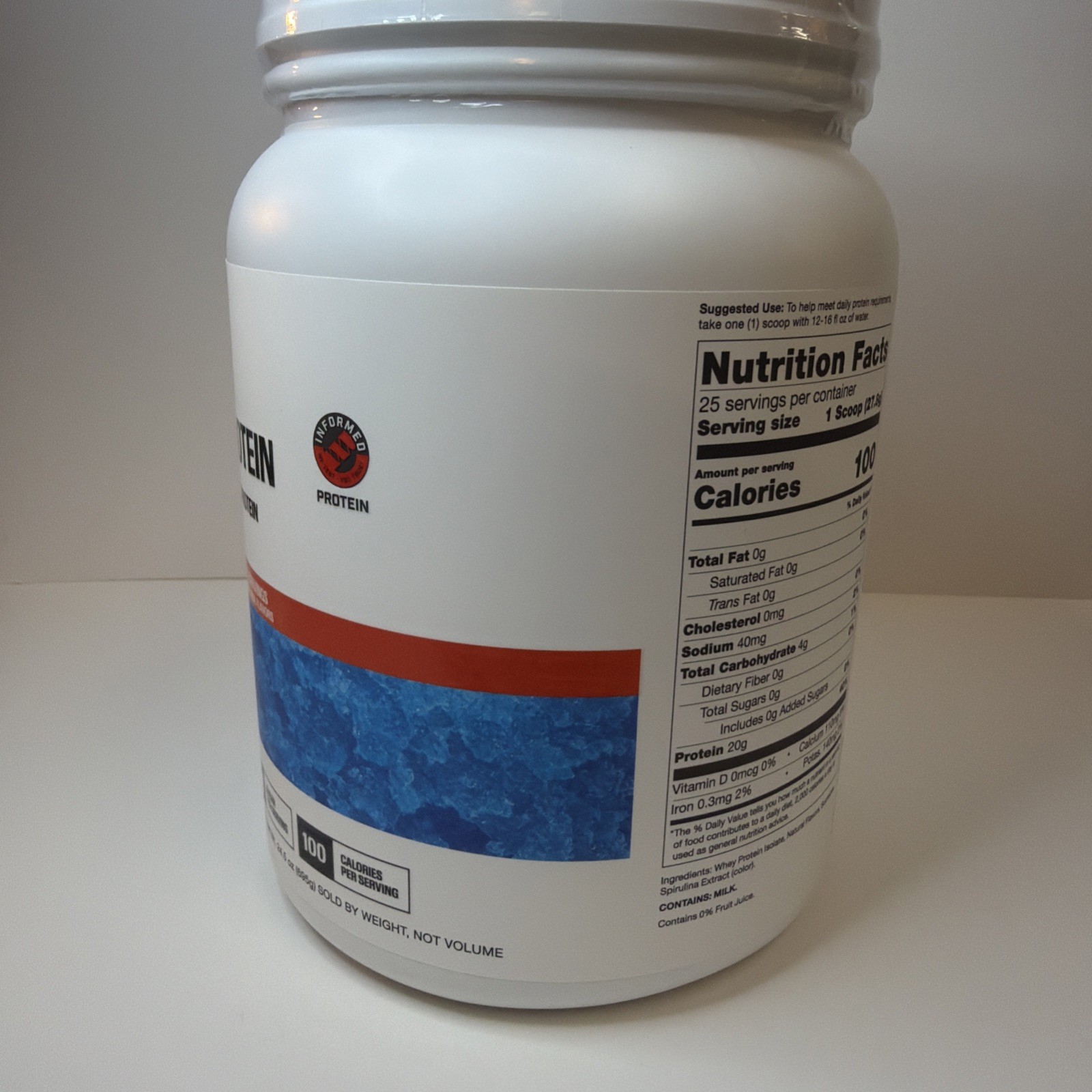 Raw Nutrition Clear Whey Protein – Blue Raspberry – Brand New – 25 Servings