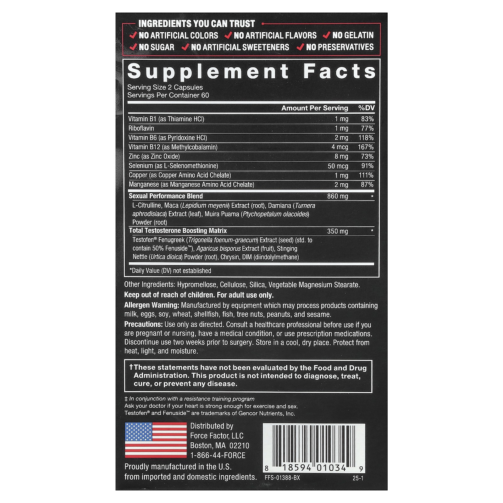 Test X180 Alpha, Total Testosterone Booster, 120 Capsules