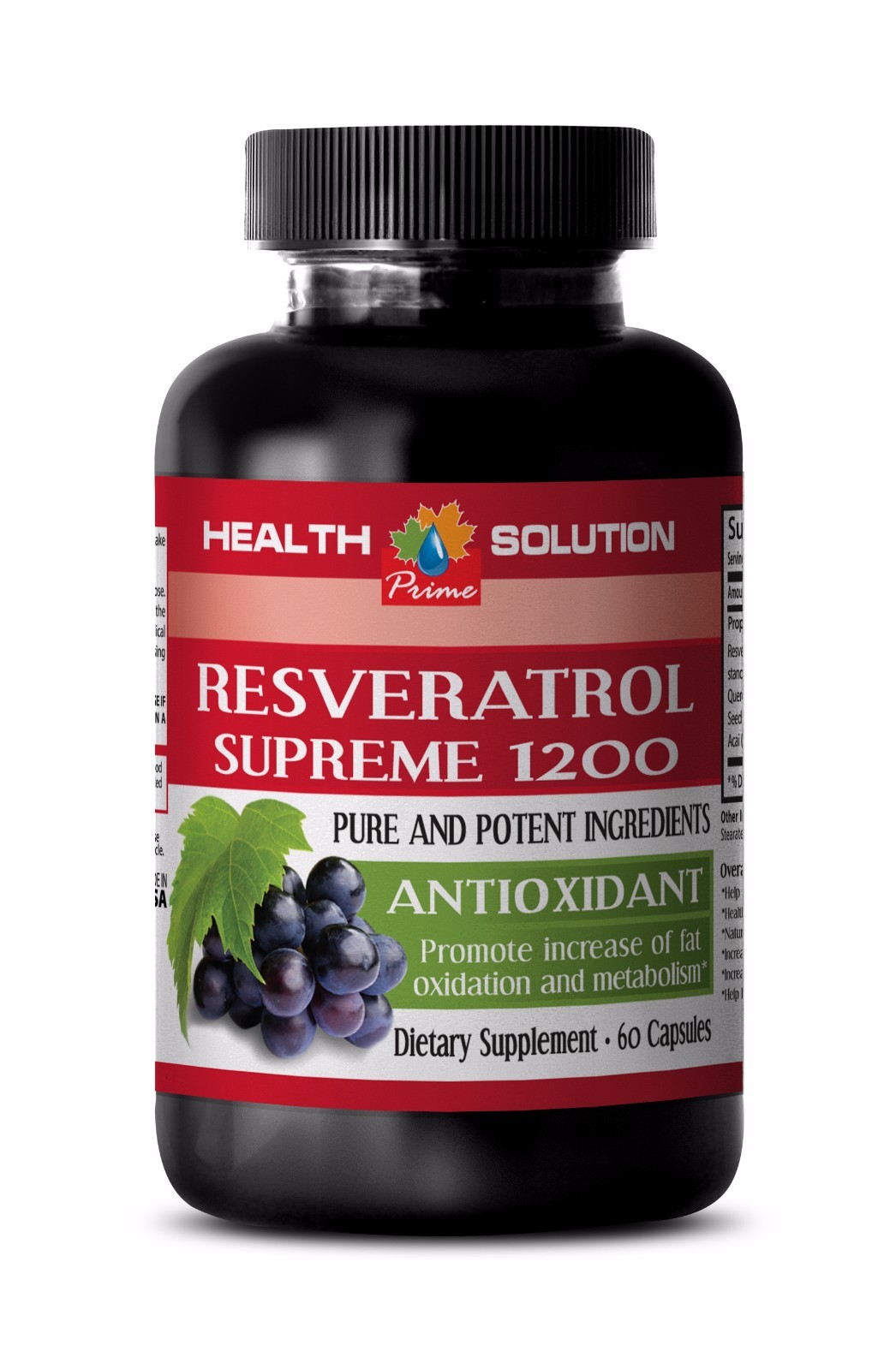 Super antioxidant RESVERATROL SUPREME ANTIOXIDANT Reduces oxidative stress 1B