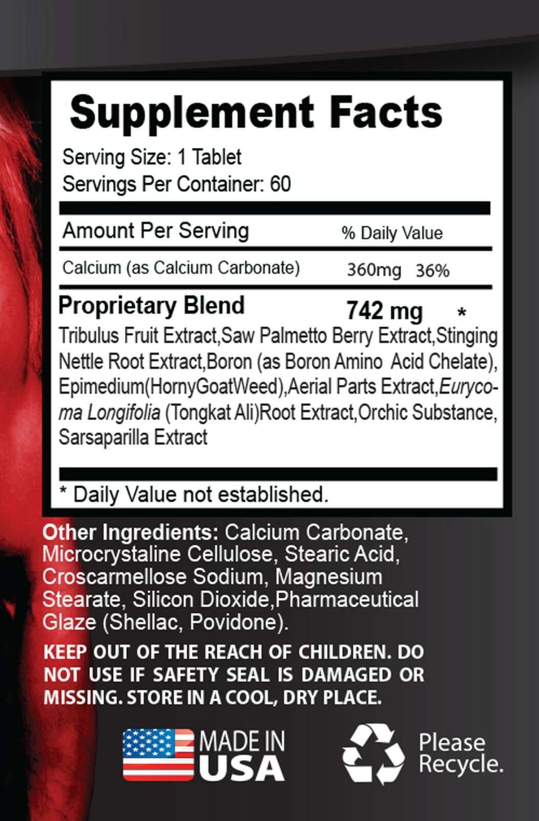 Test Booster 742 Potency Tonic Muscle Building Male & Female (2 Month)