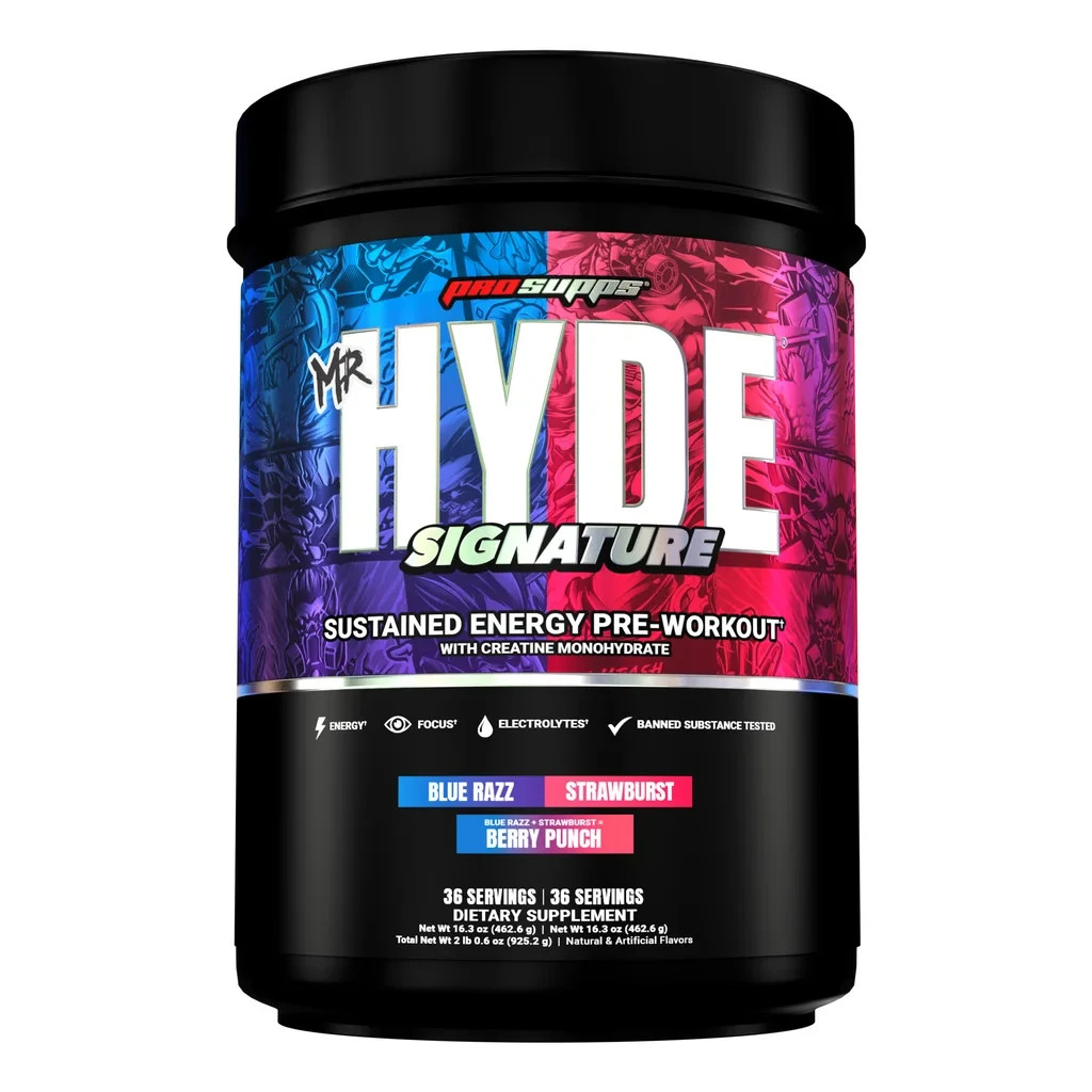Mr. Hyde Signature Pre-Workout Multi-Flavor with Creatine 72 Servings Energy