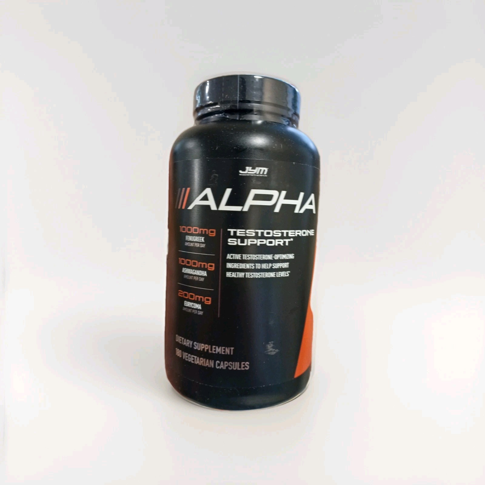 Jym Supplement Alpha 180 Capsules Testo Support Exp 2027