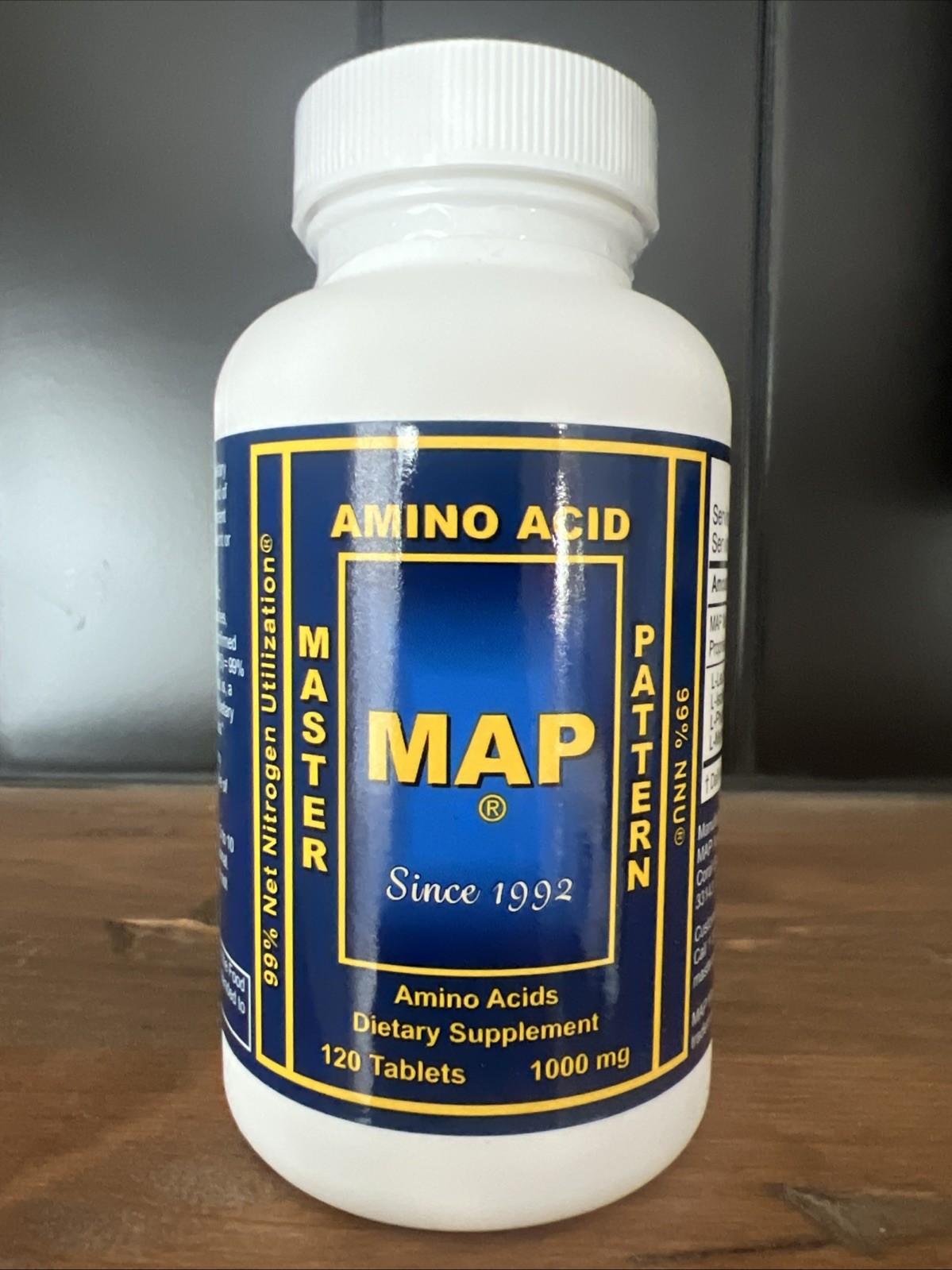 MAP Master Amino Acid Pattern 120 Tablets 1000mg Exp 7/2028 – New/Sealed!