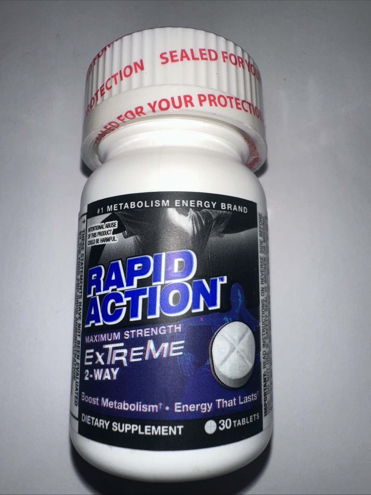 Rapid Action Extreme 2 Way Energy FOCUS MOOD Boost 10 SEALED 30ct Bottles