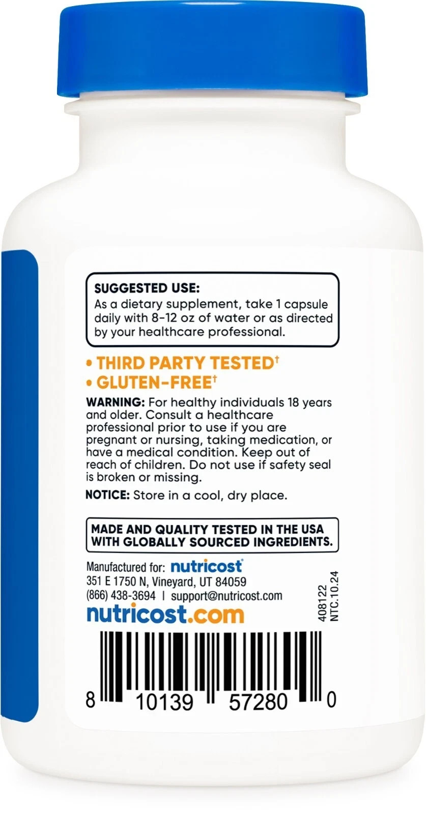 Nutricost Sulforaphane Glucosinolate (SGS) 50mg, 120caps – EXP 10/2028