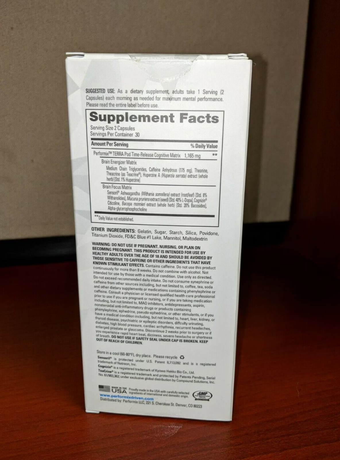 PERFORMIX TCP Timed Cognitive Priming Liquid Capsule – 60 Count