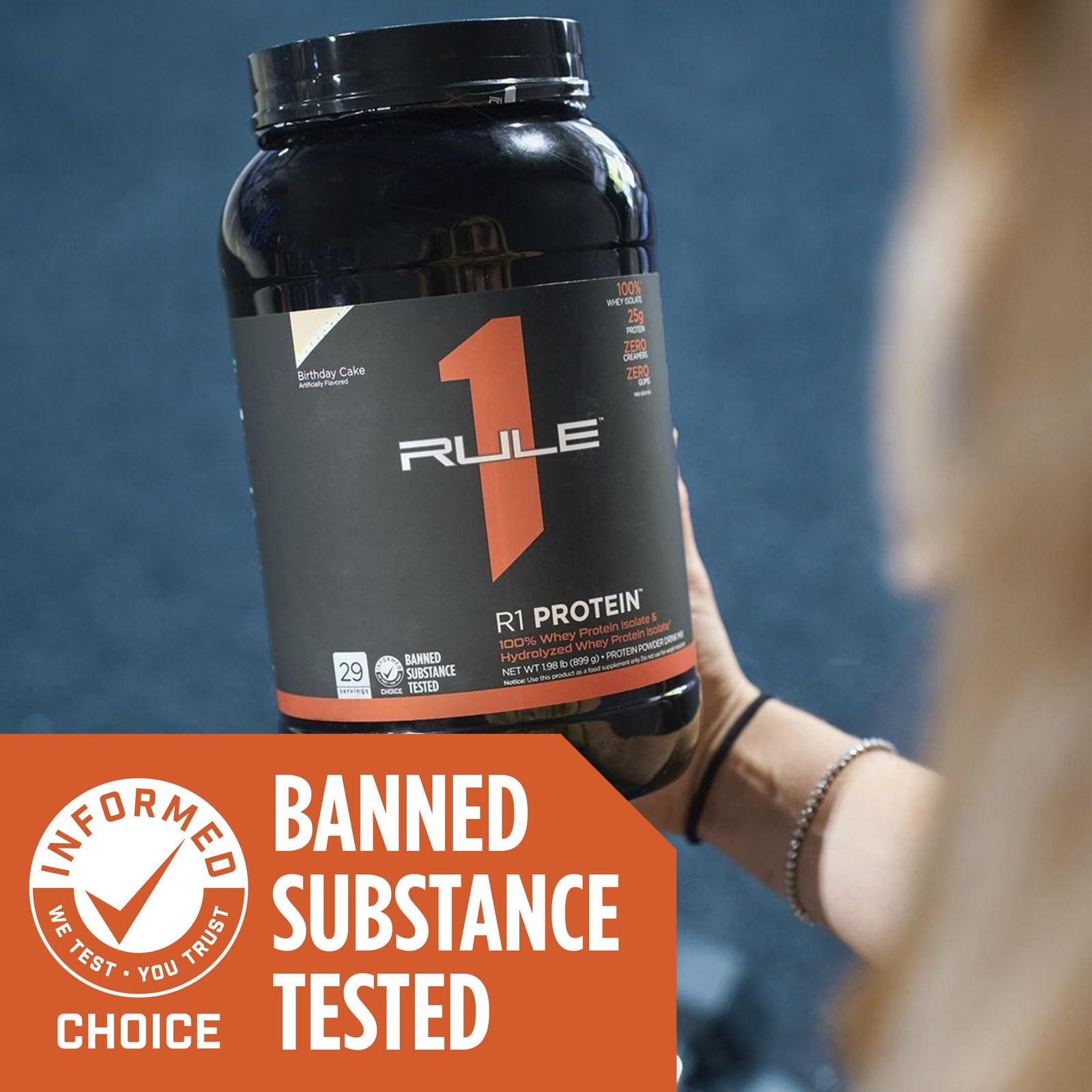 Rule 1 R1 Protein Vanilla Creme – 5.03 lbs Powder – 25g Whey Isolate & Hydrol…