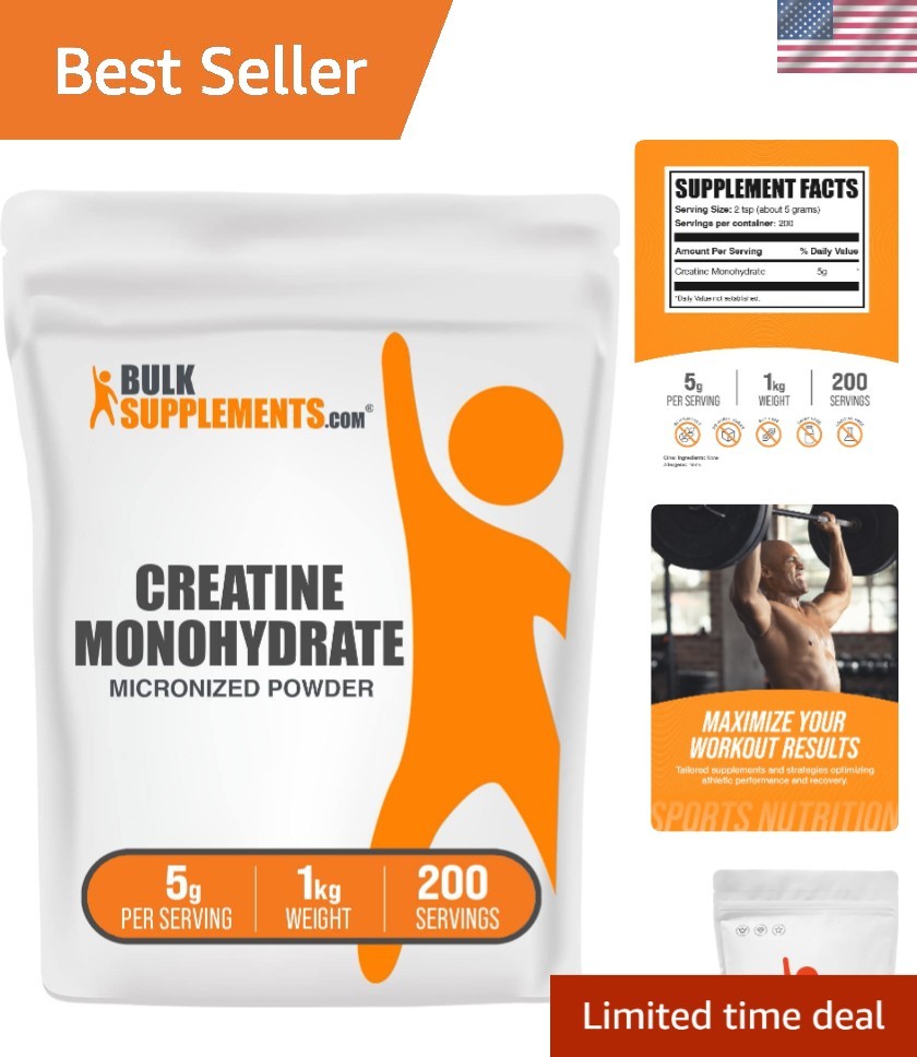 High-Quality Micronized Creatine Powder – , 2.2 lbs for Peak Performance