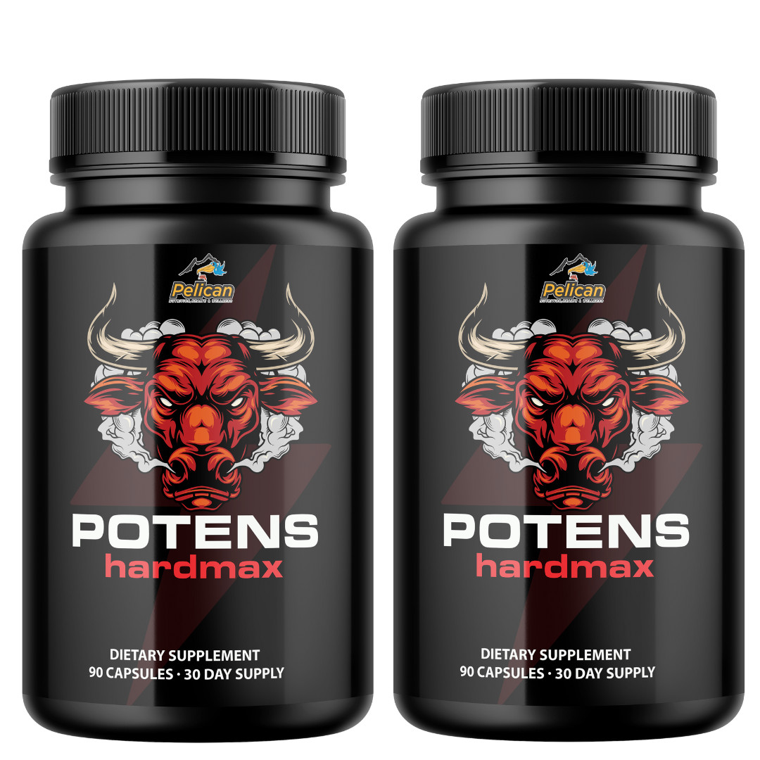 POTENS Hardmax- Bodybuilding & Men’s Health Support- 2 Bottles- 180 Capsules