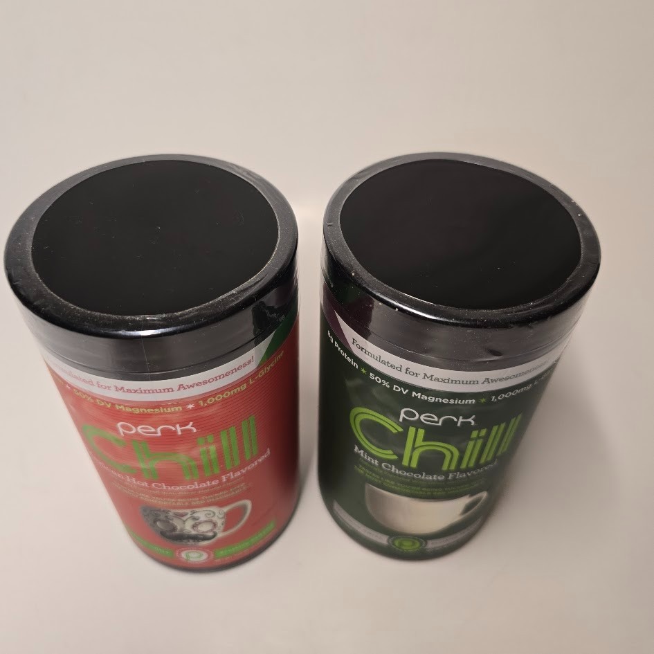 Perk Chill Mint Chocolate & Mexican Hot Chocolate Flavored (18 Servings each)