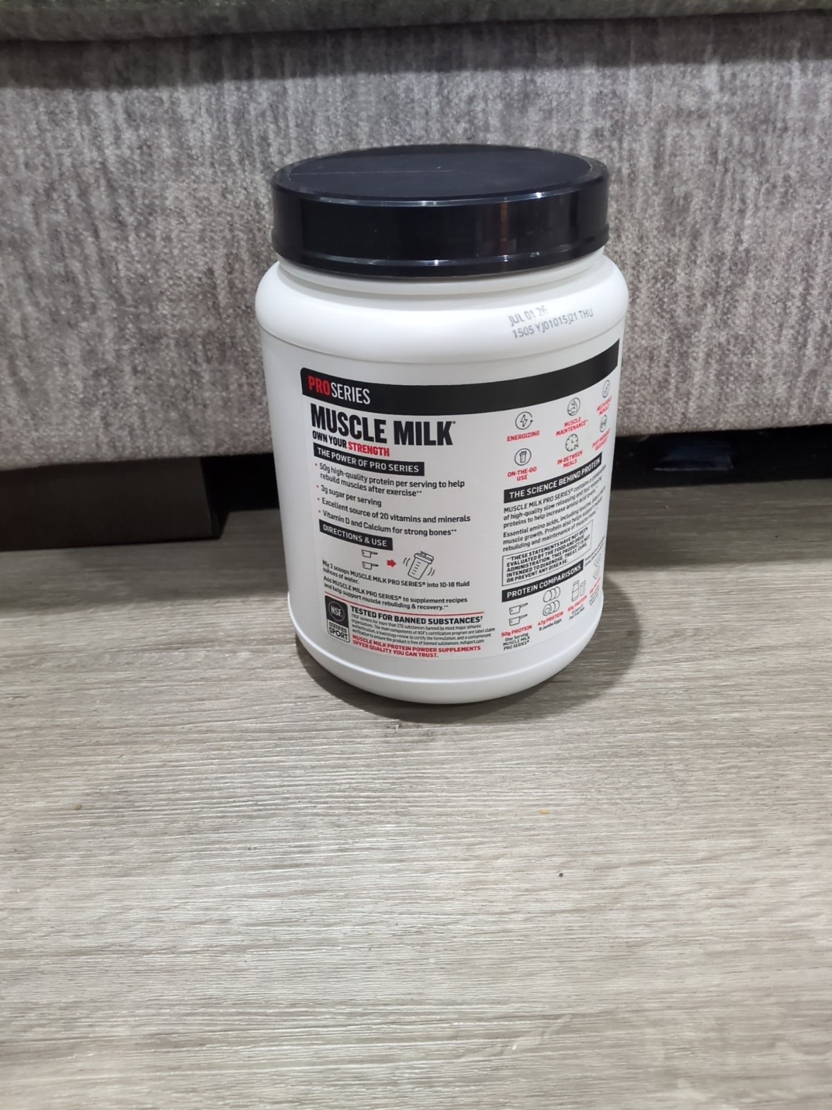 Muscle Milk Pro Series Protein Powder Supplement Knockout Chocolate 2 lb