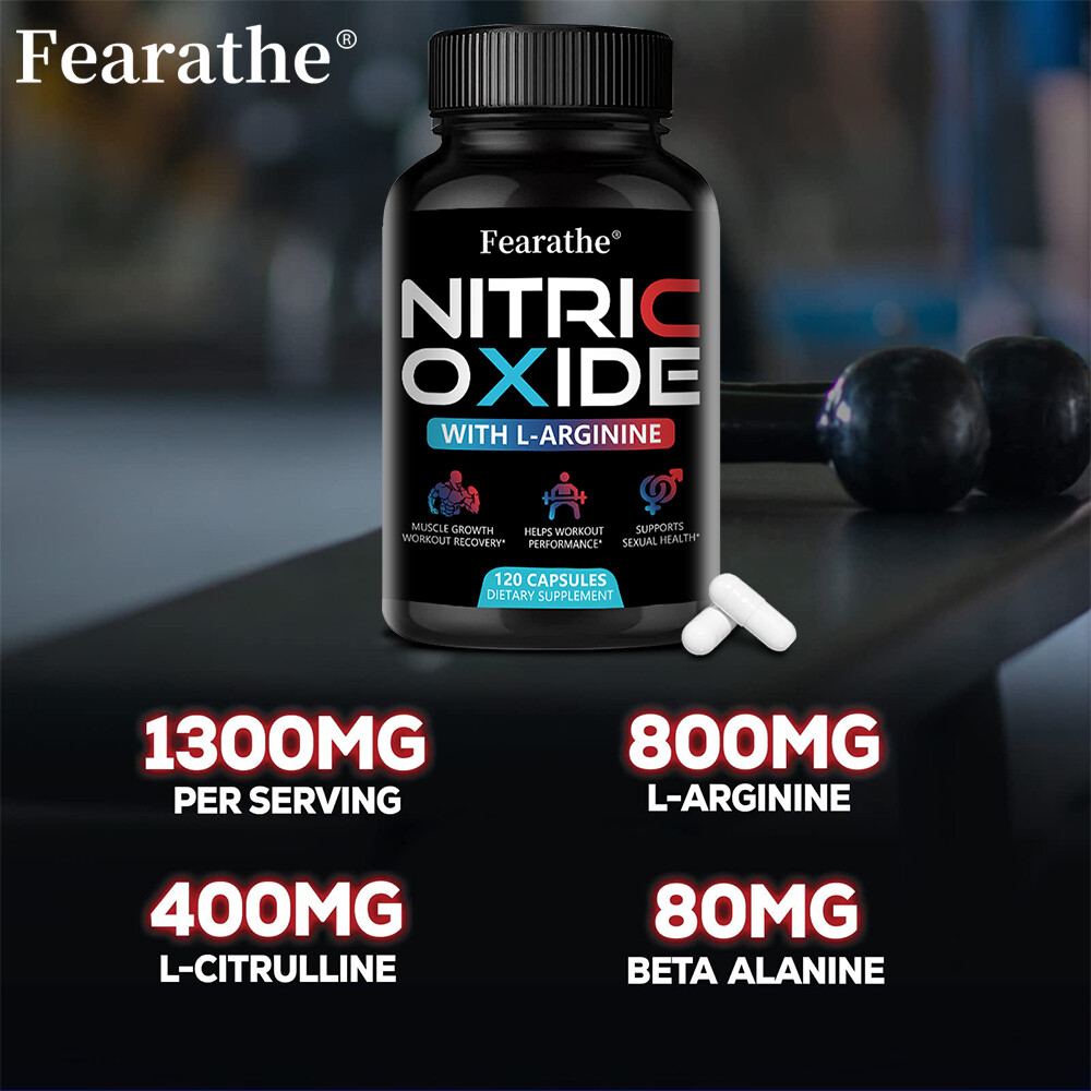 Extra Strength Nitric Oxide Supplement L Arginine 3X Strength Highest Potency