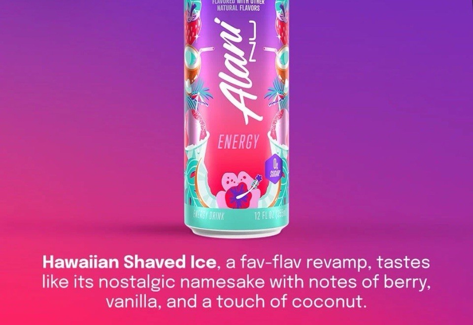 Alani Nu Sugar-Free Energy Drink Pre-Workout Performance Hawaiian Shaved Ice …