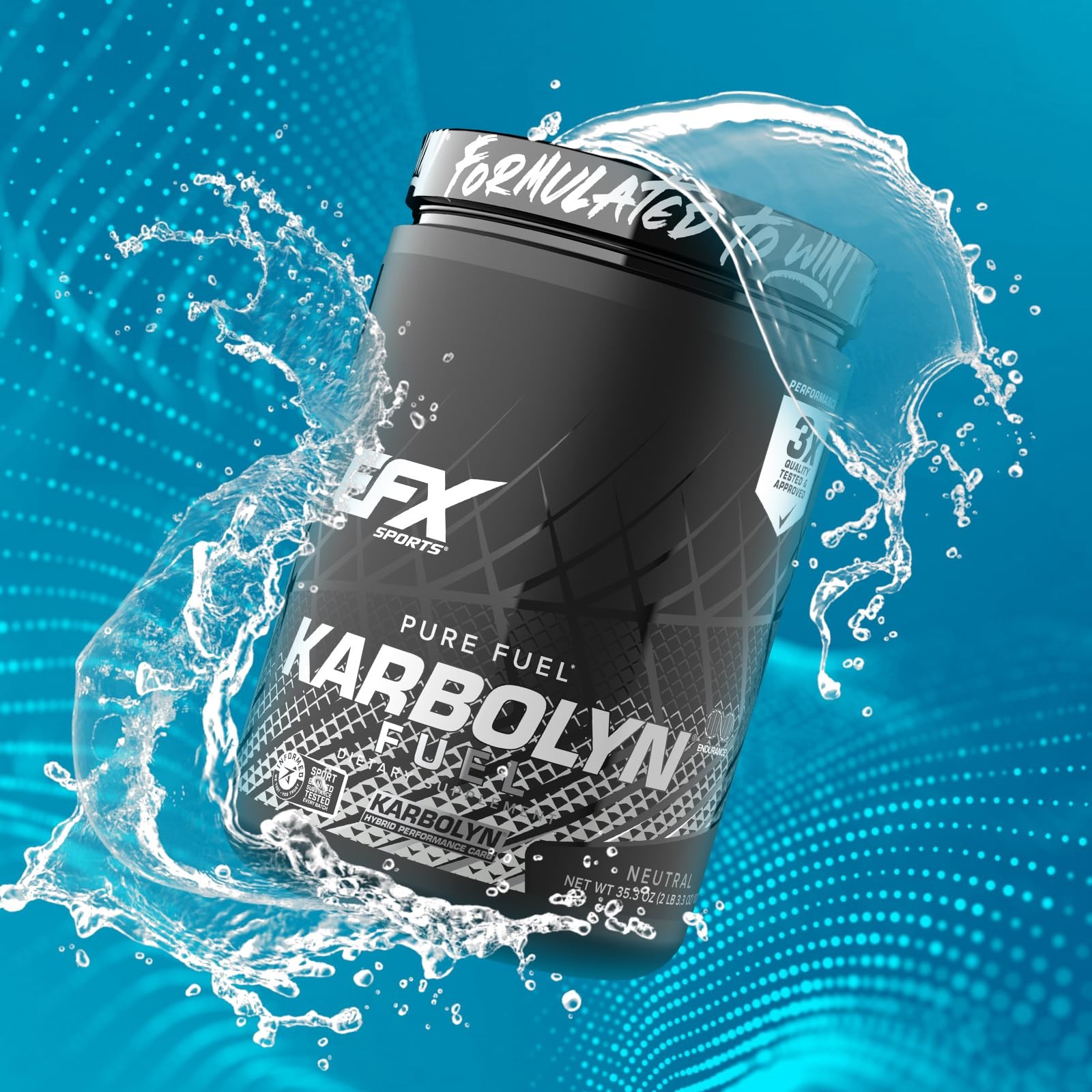 EFX Sports Karbolyn Fuel | FastAbsorbing Carbohydrate Powder | Carb Load, Sus…