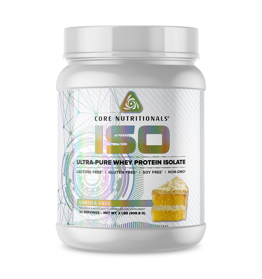 Core Nutritionals ISO Protein – 24gm Isolate Whey Protein- 2LBs – All Flavors