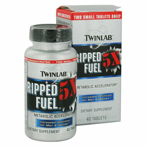 Twinlab RIPPED FUEL 5X Fat Burner Weight Loss Energy – 40 Tablets