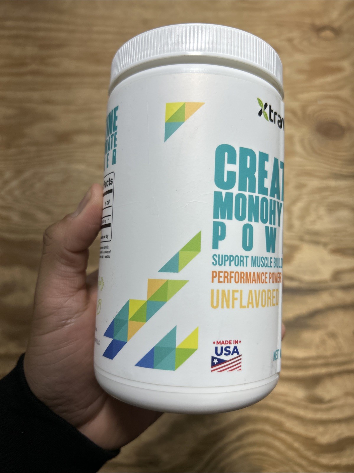 Xtravit Creatine Monohydrate Powder Unflavored 80 Servings Muscle Building 2/28