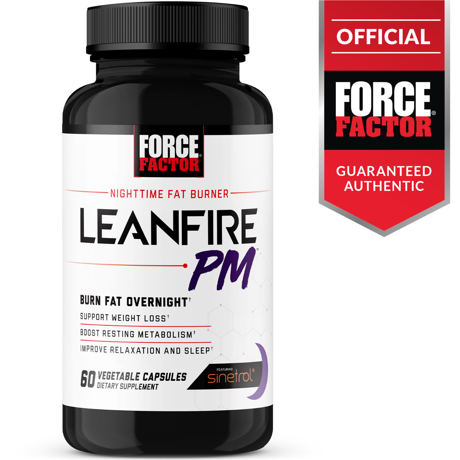 Force Factor LeanFire PM, Night Time Fat Burner, Lose Weight While you Sleep