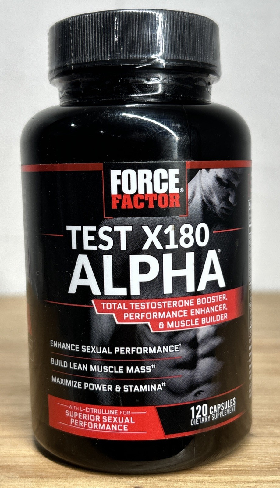 Force Factor Test X180 Alpha Total Testosterone Booster Capsules – 120ct NWOB
