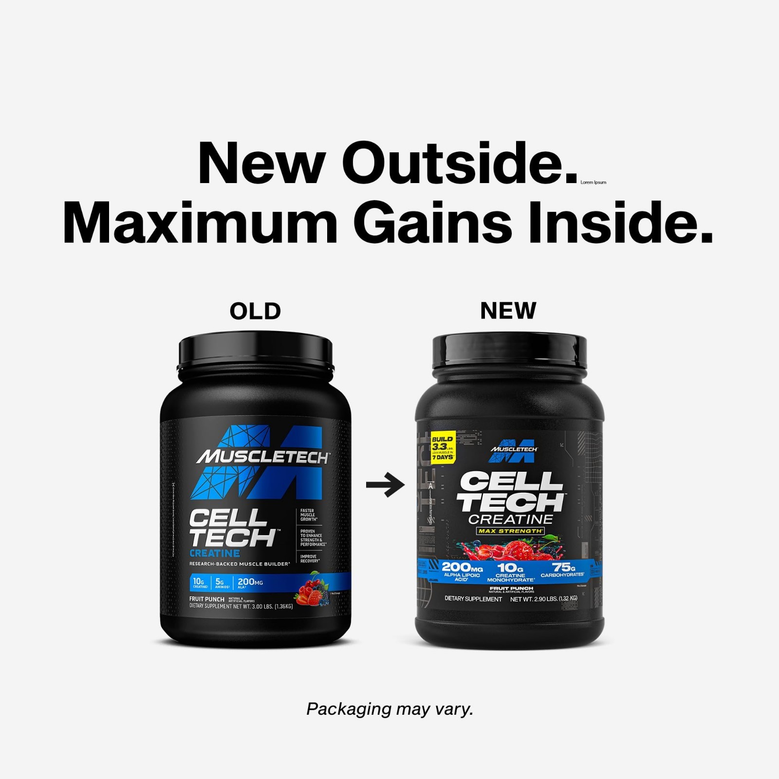 Creatine Monohydrate Powder – Post Workout Recovery Drink, Muscle Builder, 2.90