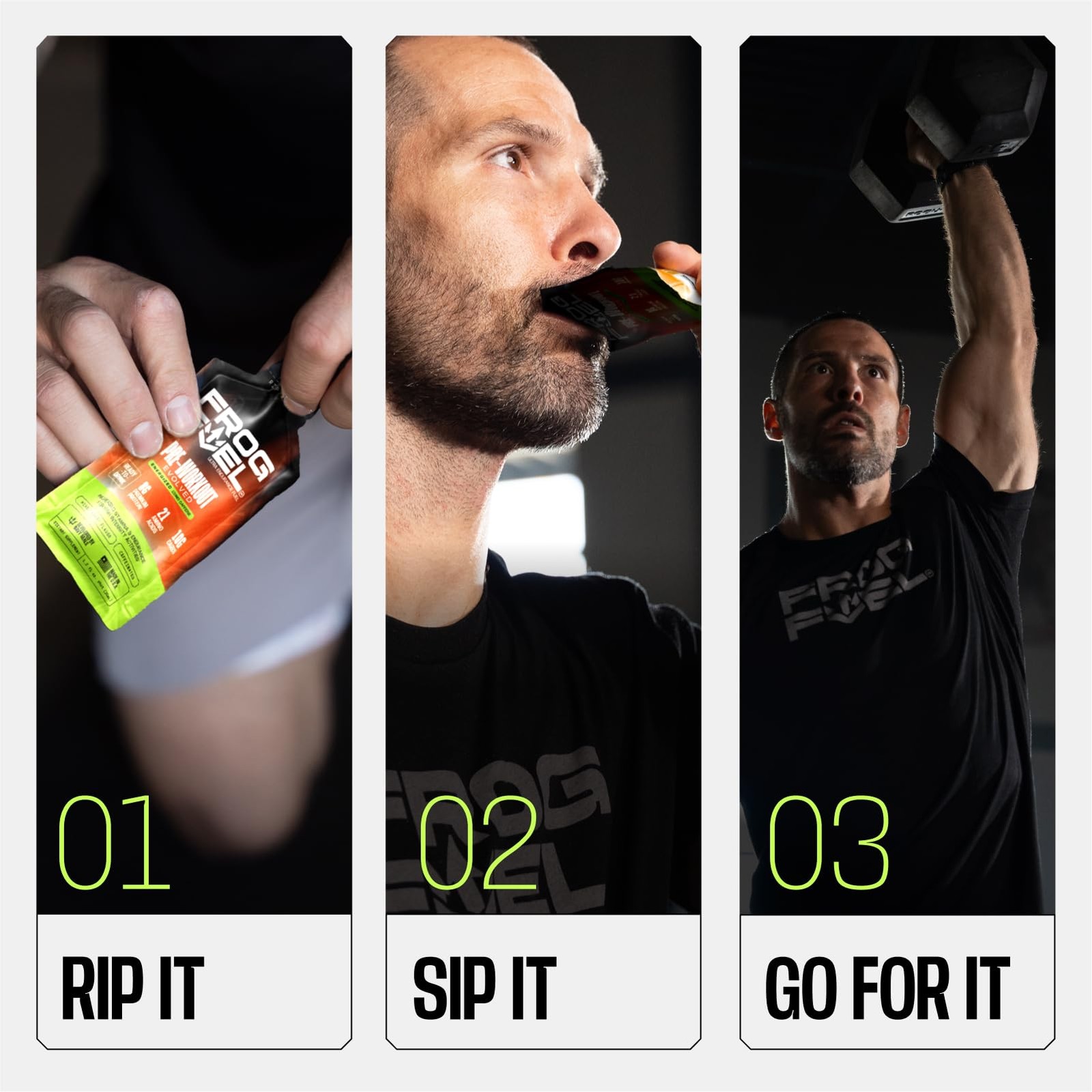 Frog Fuel Ultra Energy Gel & Energized Pre Workout Shot with 120mg 24 Pack