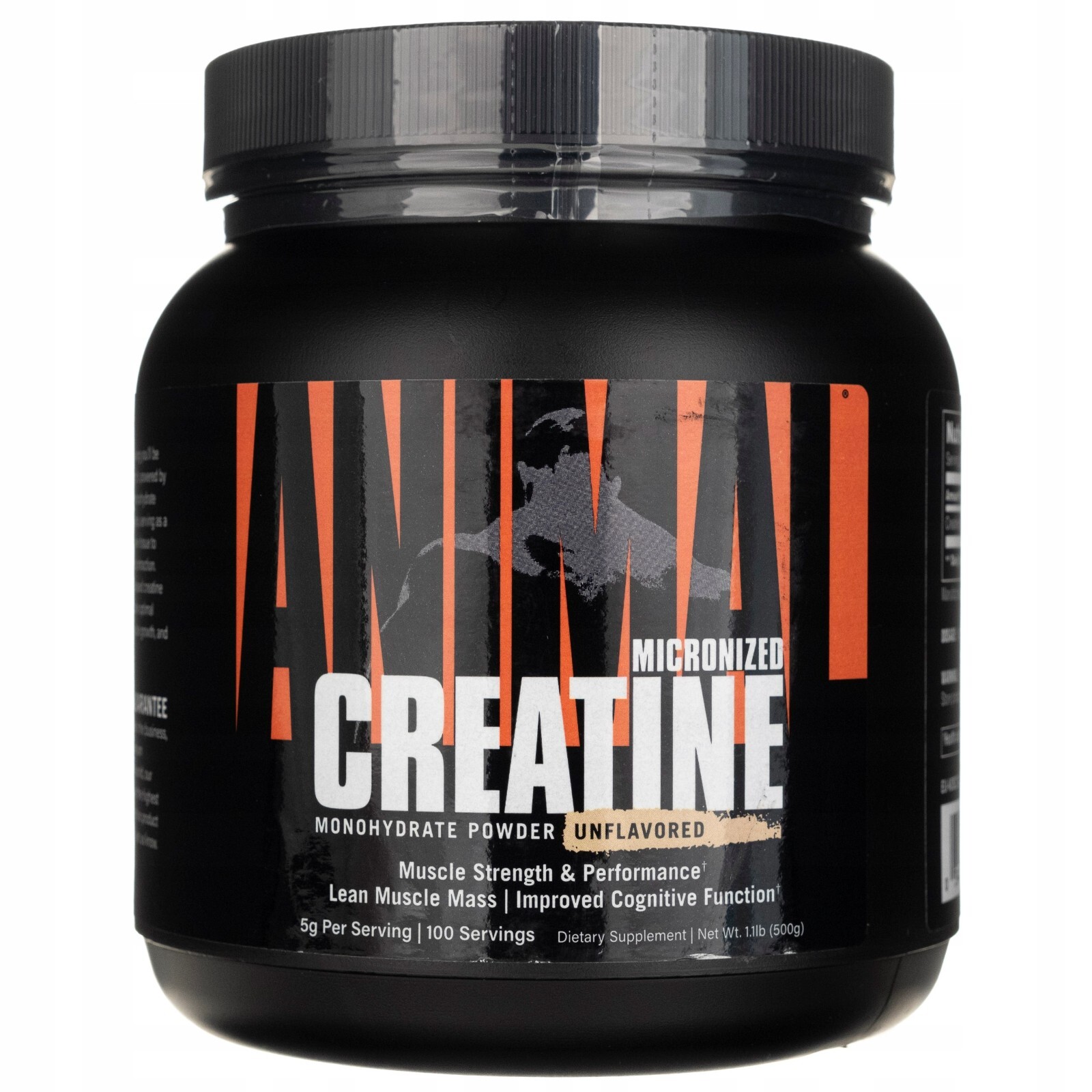Universal Animal Creatine Monohydrate micronized 500g, Unflavored, 100 servings