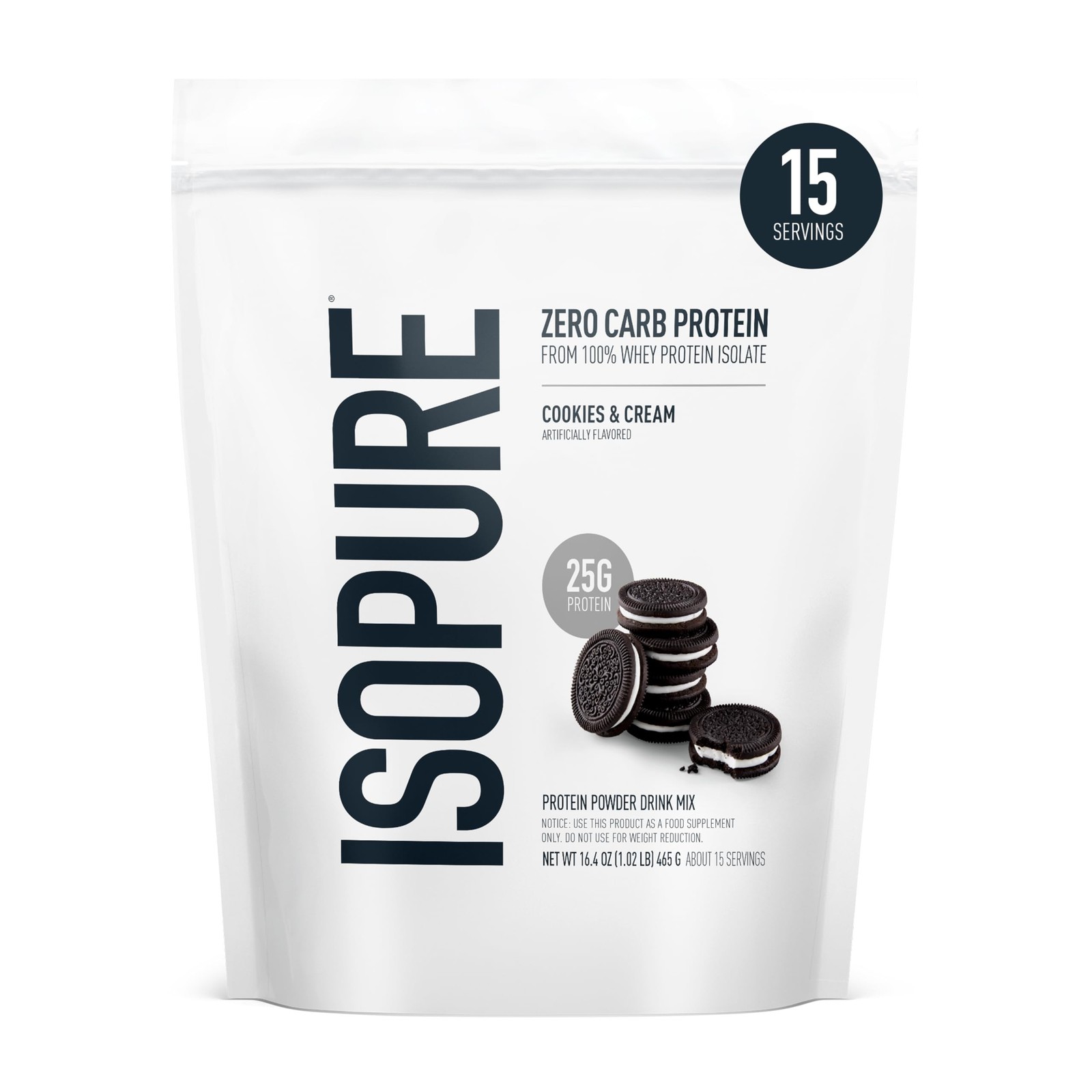 Isopure Zero Carb 100% Pure Whey Isolate Protein Powder, Gluten Free, With Vi…