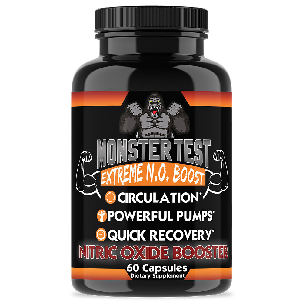 Angry Supplement Angry Energy Booster Caffeine + Monster Test Nitric Oxide 2pk