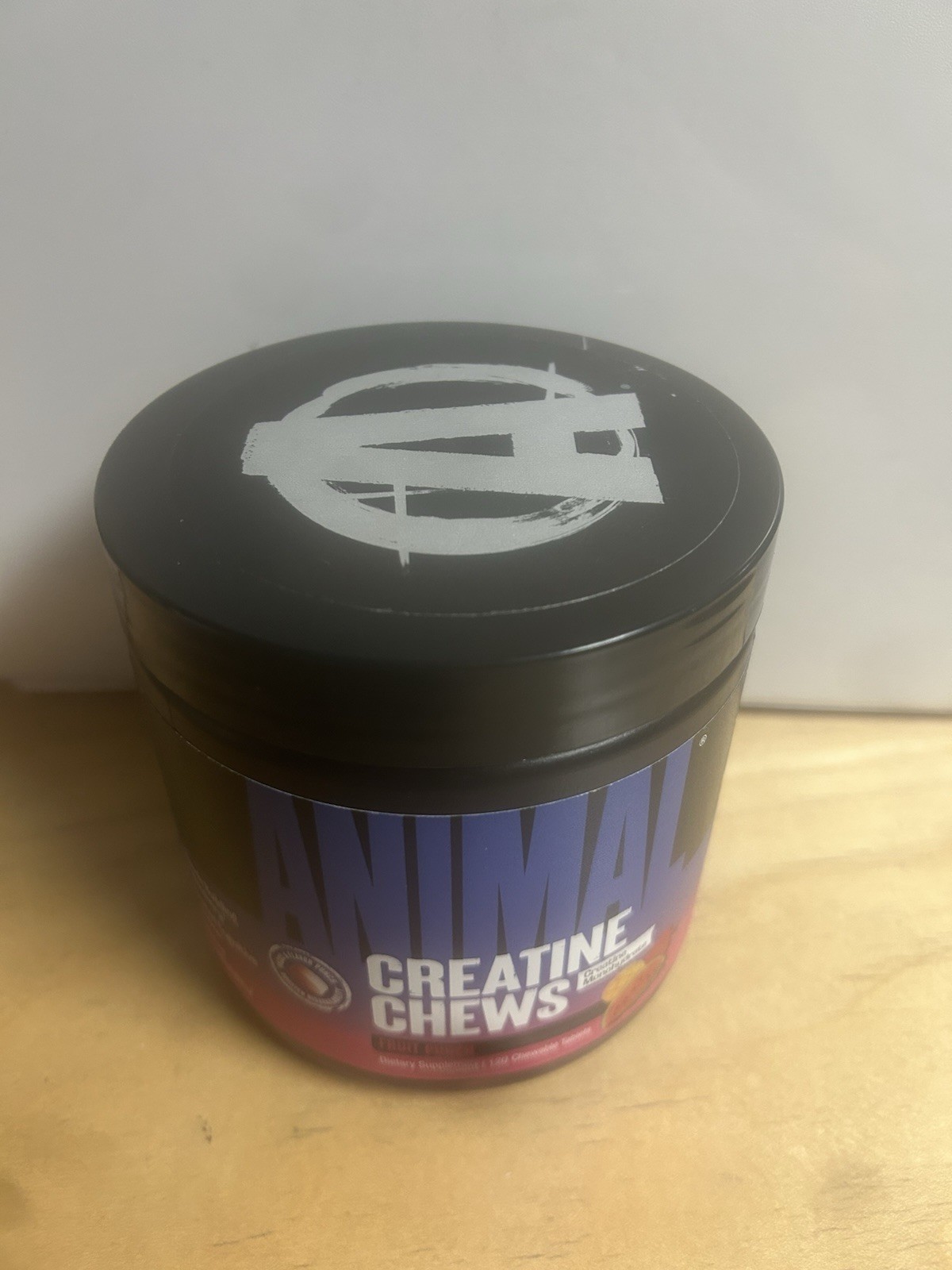 Animal Creatine Chews – Fruit Punch – 120 Tablets – EXP 10/2027 Workout Recovery