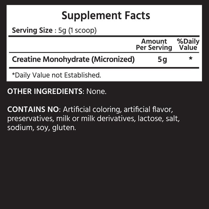 Third-Party Tested Micronized Creatine 300g, Supports Muscle Growth & Strength