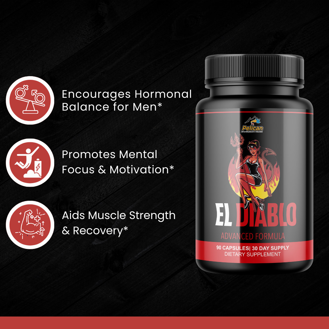El Diablo- Bodybuilding & Men’s Health Support- 90 Capsules
