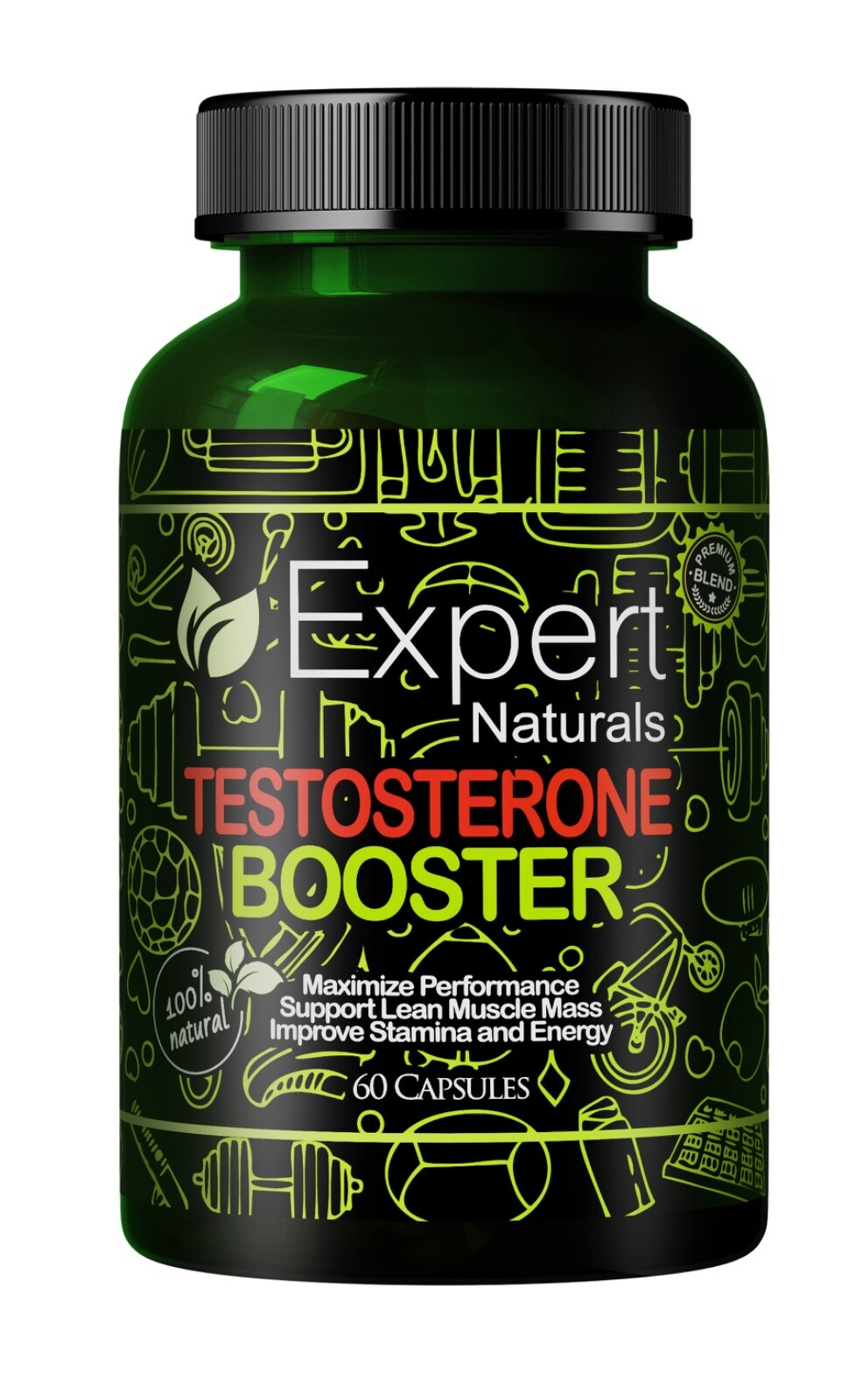 Expert Naturals Testosterone Booster Capsules – 60 Count