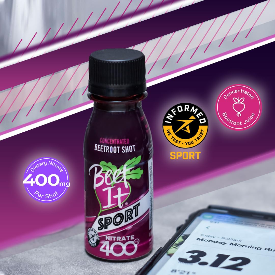 BEET IT Sport Pro-Elite Shot, 15 Shots, 400Mg Dietary Beet Nitrates, Non-Gmo Cer