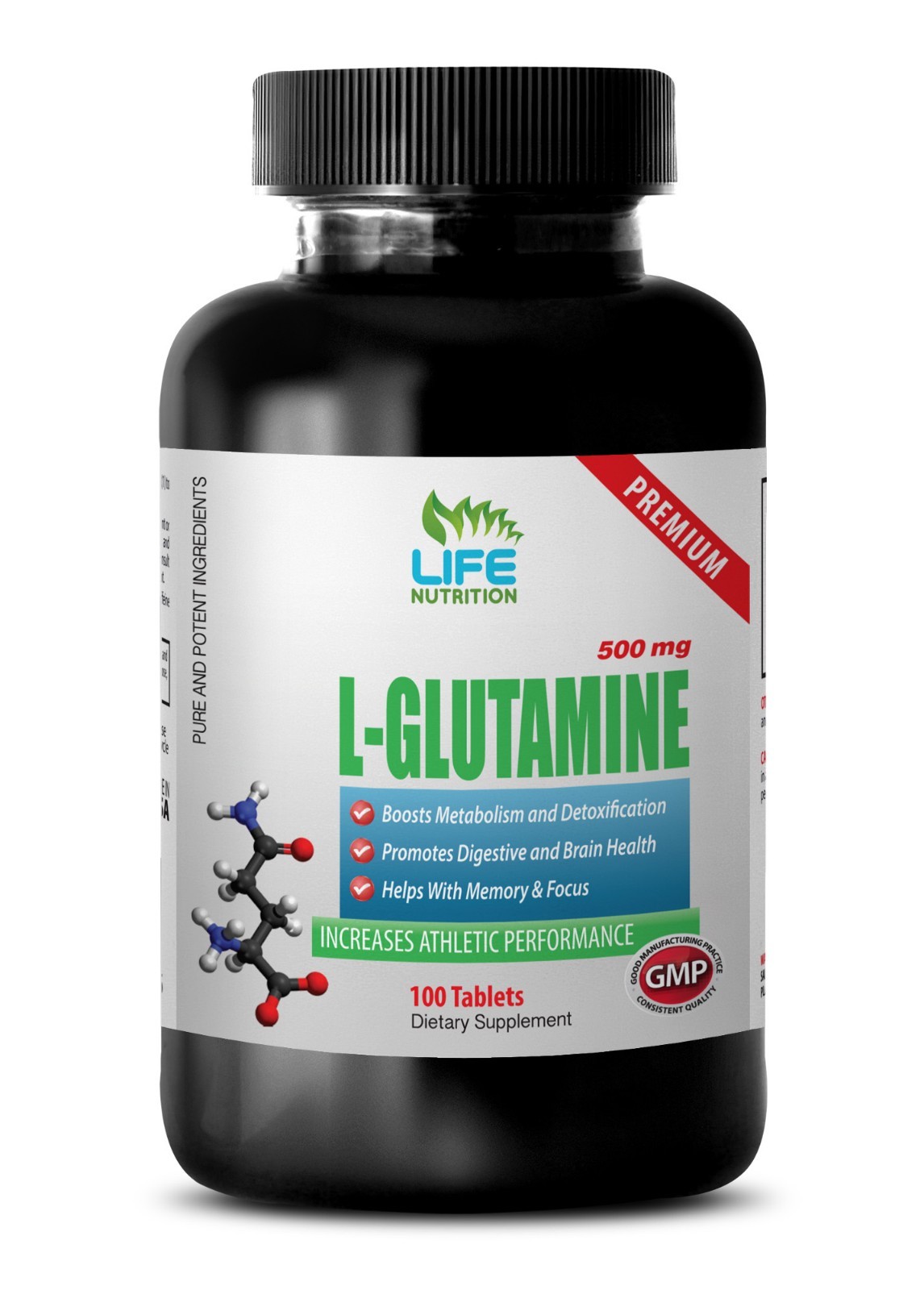 anti stress vitamin – PREMIUM L-GLUTAMINE 500mg 1B – muscle building supplement