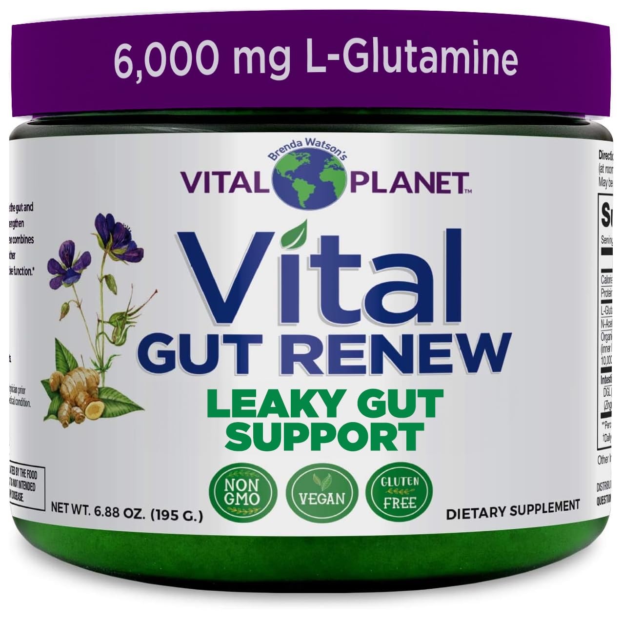– Vital Gut Renew Powder Supplement for Leaky Gut Repair with L-Glutamine, Ma…